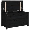 Banc Noir 80x41x77 cm Bois de pin massif 537816537816