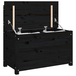 Banc Noir 80x41x77 cm Bois de pin massif 537816537816