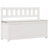 Banc Blanc 110x41x76,5 cm Bois de pin massif 537817537817