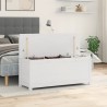 Banc Blanc 110x41x76,5 cm Bois de pin massif 537817537817