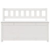 Banc Blanc 110x41x76,5 cm Bois de pin massif 537817537817