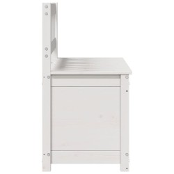Banc Blanc 110x41x76,5 cm Bois de pin massif 537817537817