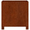 Jardinières avec pieds 2 pcs Rouillé 40x40x40 cm Acier corten 537827537827