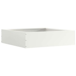 Bordure de Pelouse 6 pcs Blanc 50 x 50 x 13 cm Acier 537830537830