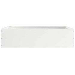 Bordure de Pelouse 6 pcs Blanc 50 x 50 x 13 cm Acier 537830537830