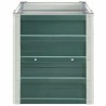 Lit surélevé de jardin Acier galvanisé 240x40x45 cm Vert 537834537834