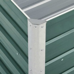 Lit surélevé de jardin Acier galvanisé 240x40x45 cm Vert 537834537834