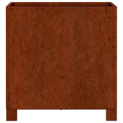 Jardinière avec pieds Rouillé 40x40x40 cm Acier corten 537837537837