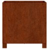 Jardinière avec pieds Rouillé 40x40x40 cm Acier corten 537837537837
