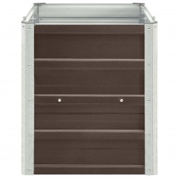 Lit surélevé de jardin Acier galvanisé 240x40x45 cm Marron 537840537840