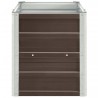 Lit surélevé de jardin Acier galvanisé 240x40x45 cm Marron 537840537840