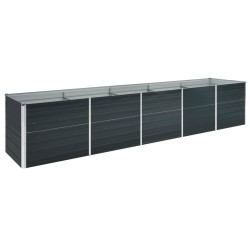 Lit surélevé de jardin Acier galvanisé 400x80x77 cm Anthracite 537841537841