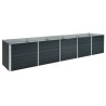 Lit surélevé de jardin Acier galvanisé 400x80x77 cm Anthracite 537841537841