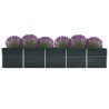 Lit surélevé de jardin Acier galvanisé 400x80x77 cm Anthracite 537841537841