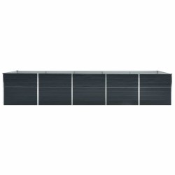 Lit surélevé de jardin Acier galvanisé 400x80x77 cm Anthracite 537841537841