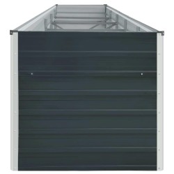 Lit surélevé de jardin Acier galvanisé 400x80x77 cm Anthracite 537841537841