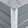 Lit surélevé de jardin Acier galvanisé 400x80x45 cm Gris 537843537843