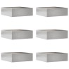 Bordure de Pelouse 6 pcs Argent 40 x 40 x 13 cm 537844537844