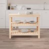 Banc de travail 110,5x50x80 cm Bois de pin massif 537847537847