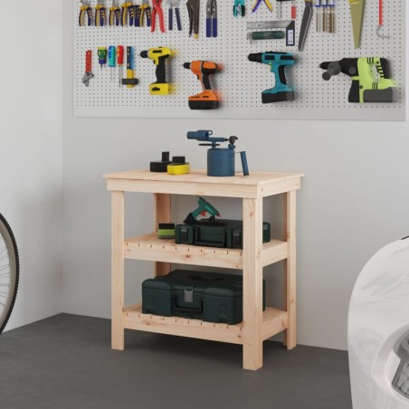 Banc de travail 78,5x50x80 cm Bois de pin massif 537853537853