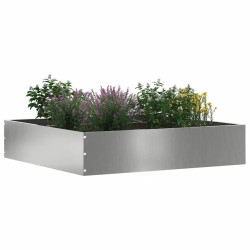 Bordure de Pelouse 6 pcs Argent 60 x 60 x 13 cm Acier galvanisé 537855537855