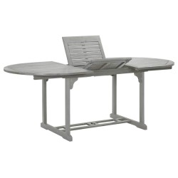 Table de jardin Gris 200x100x75 cm Bois d'acacia massif 537857537857
