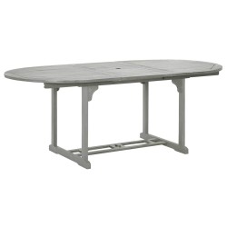 Table de jardin Gris 200x100x75 cm Bois d'acacia massif 537857537857
