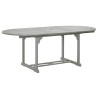 Table de jardin Gris 200x100x75 cm Bois d'acacia massif 537857537857