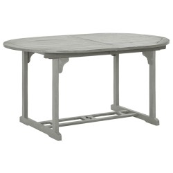 Table de jardin Gris 200x100x75 cm Bois d'acacia massif 537857537857