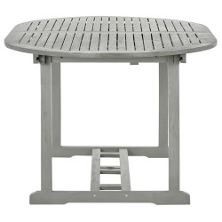 Table de jardin Gris 200x100x75 cm Bois d'acacia massif 537857537857