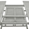 Table de jardin Gris 200x100x75 cm Bois d'acacia massif 537857537857