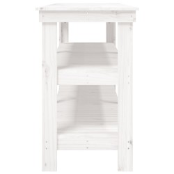 Banc de travail Blanc 181x50x80 cm Bois de pin massif 537863537863