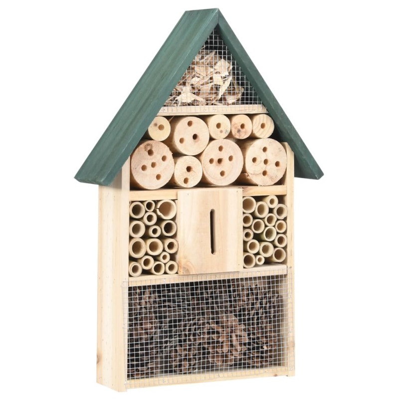 Hôtel à insectes 31x10x48 cm Bois de sapin 537865537865
