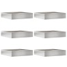Bordure de Pelouse 6 pcs Argent 60 x 60 x 13 cm 537867537867