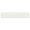 Bordures de pelouse 30 pcs Blanc 103 x 0,05 x 22 cm Acier 537873537873