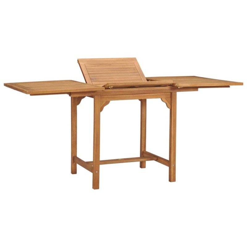 Table extensible de jardin (110-160)x80x75 cm Teck solide 537874537874