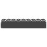 Bordures de pelouse 30 pcs Noir 103 x 0,05 x 22 cm Acier 537876537876
