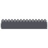 Bordures de pelouse 10 pcs Anthracite 103 x 0,05 x 22 cm Acier 537880537880