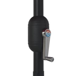 Parasol de jardin avec mât en métal 390 cm anthracite 537883537883