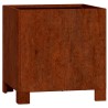 Jardinière avec pieds Rouillé 30x30x30 cm Acier corten 537884537884