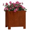 Jardinière avec pieds Rouillé 30x30x30 cm Acier corten 537884537884