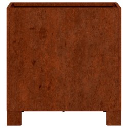 Jardinière avec pieds Rouillé 30x30x30 cm Acier corten 537884537884