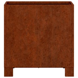 Jardinière avec pieds Rouillé 30x30x30 cm Acier corten 537884537884
