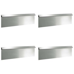 Clôture à escargots 4 pcs Argent 100 x 3,5 x 25 cm 537894537894