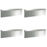 Clôture à escargots 4 pcs Argent 100 x 3,5 x 25 cm 537894537894