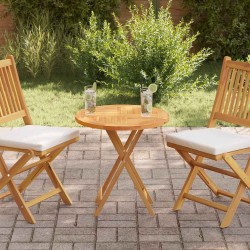 Dessus de table Bois de teck solide Rond 2,5 cm 60 cm 537895537895