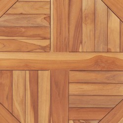 Dessus de table Bois de teck solide Rond 2,5 cm 60 cm 537895537895