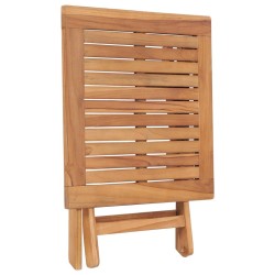 Table pliable de jardin 45x45x45 cm Bois de teck solide 537896537896