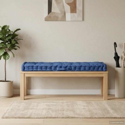 Coussin de plancher de palette Coton 120x40x7 cm Bleu clair 537897537897