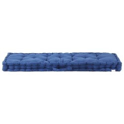 Coussin de plancher de palette Coton 120x40x7 cm Bleu clair 537897537897